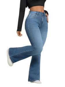 Women’s High Waist Bell Bottom Jeans | Trendiva