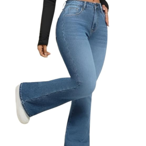 Women’s High Waist Bell Bottom Jeans | Trendiva